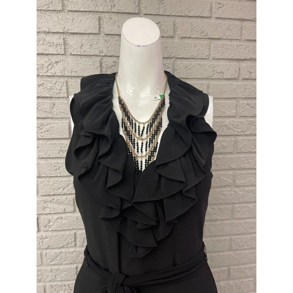 American Living Ruffle Neckline Dress Size 4 - Picture 5 of 9